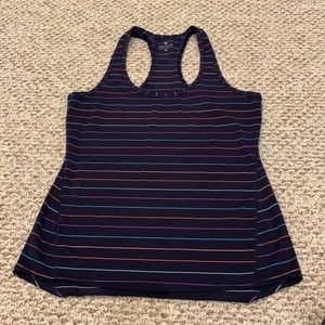ATHLETA striped racerback tank top